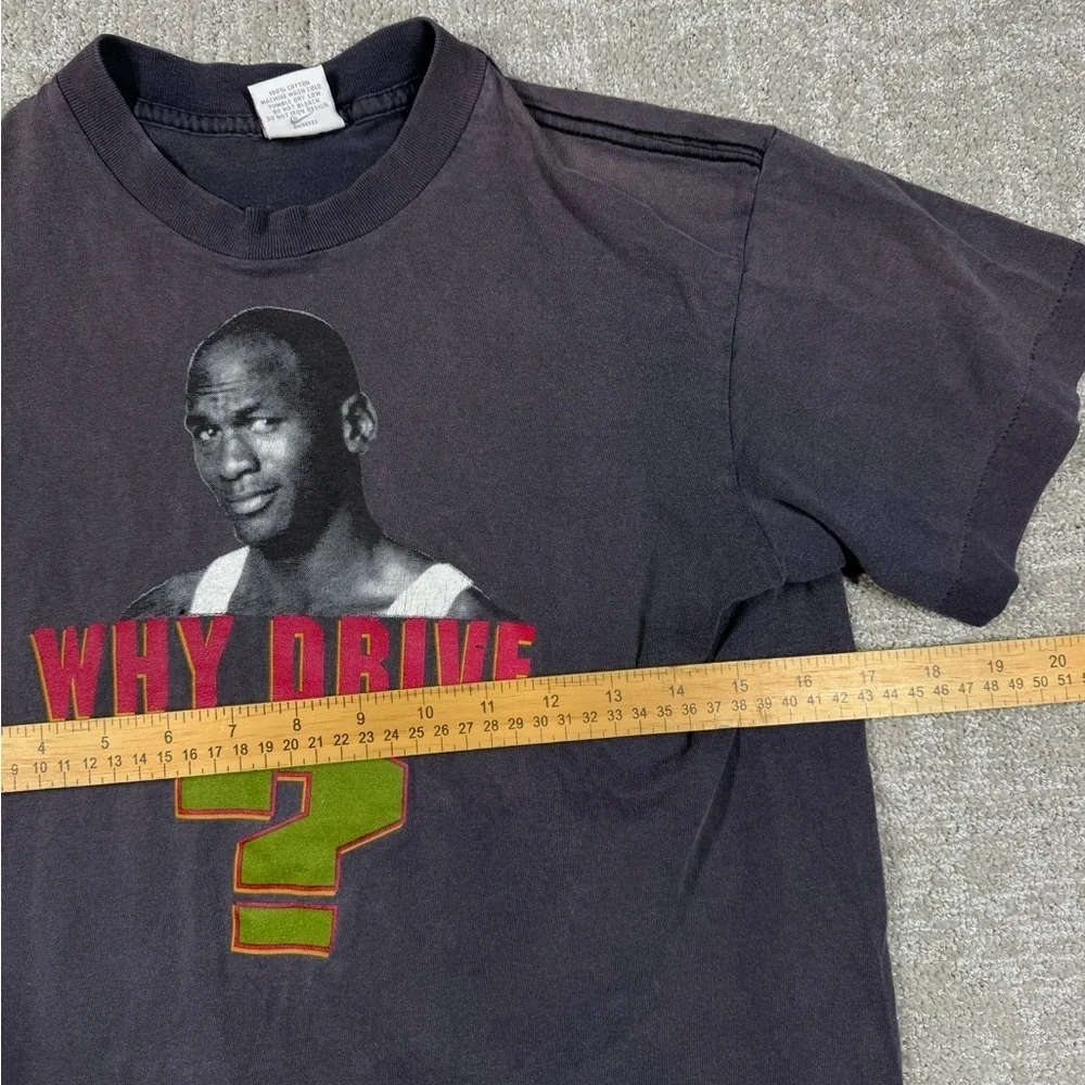 Vintage 90s Nike “Why Drive, You can Fly” Single Stitch Youth Medium T Shirt